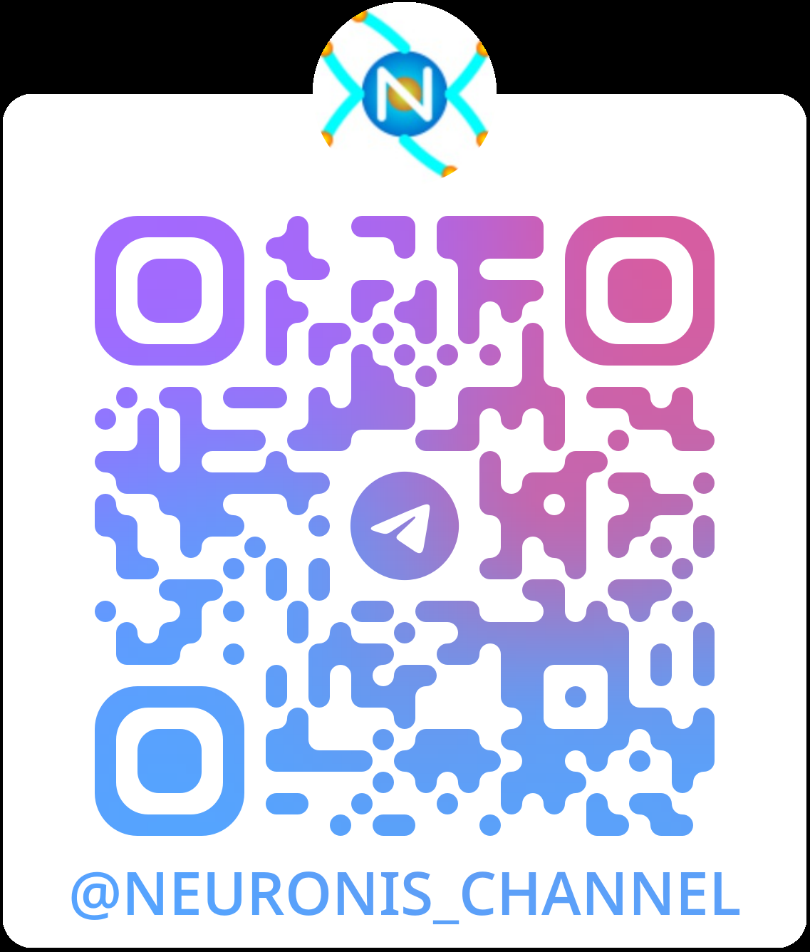 QR-код Telegram-канала Neuronis